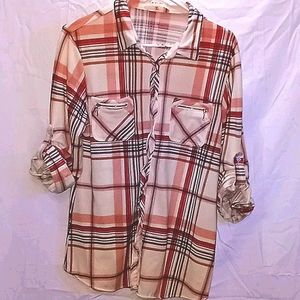 Womens plaid button up